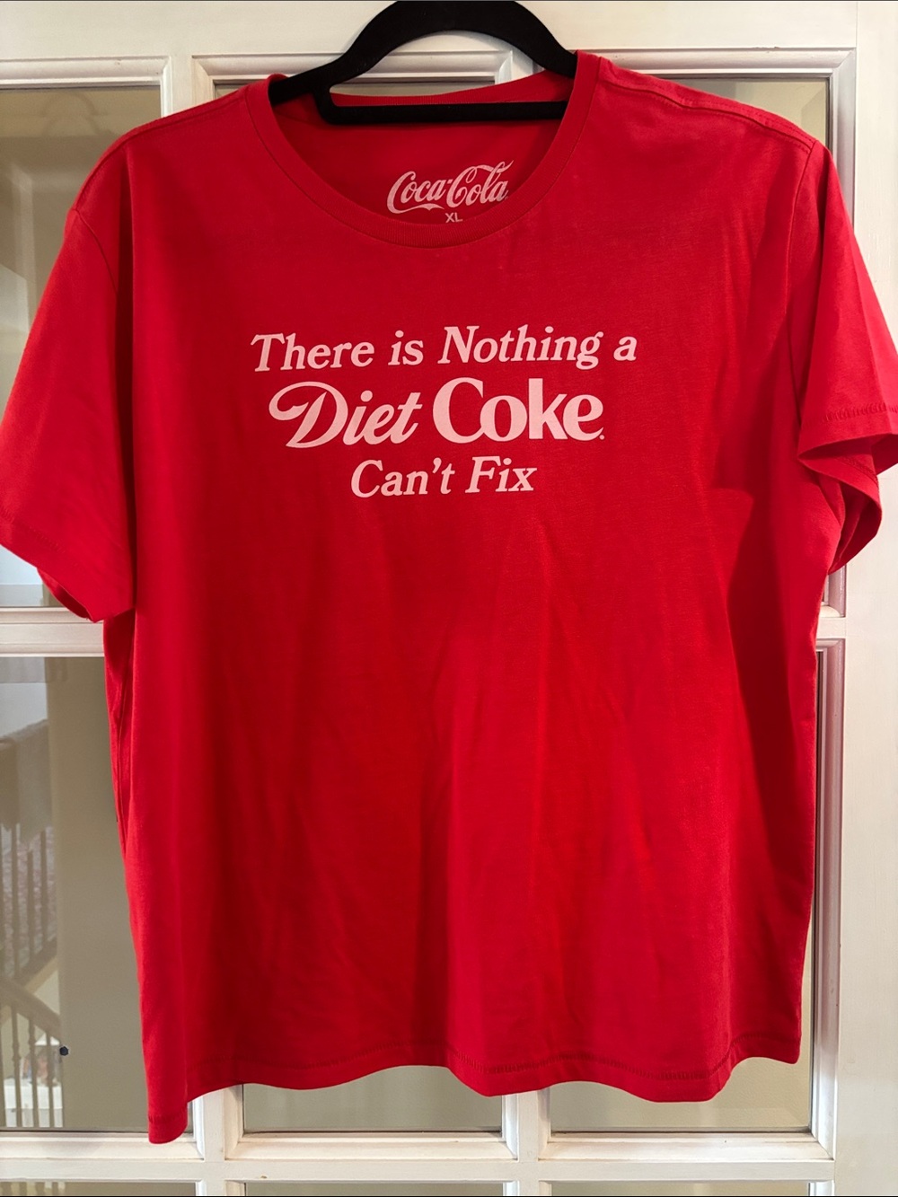 Coca Cola Women’s Cropped Red Diet Coke Graphic T-Shirt
